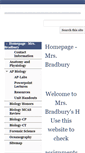 Mobile Screenshot of mrsbradbury.com