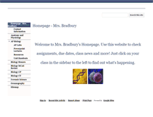 Tablet Screenshot of mrsbradbury.com